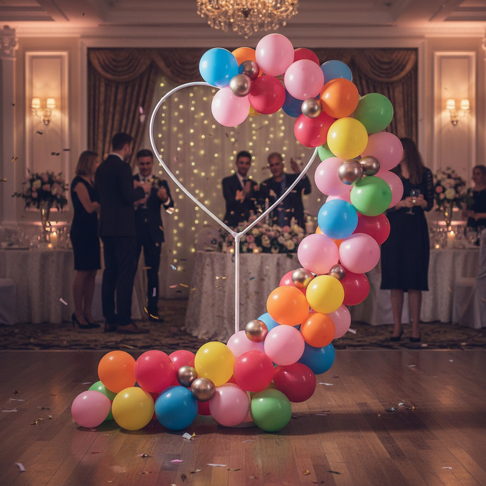 Base Para Globos Soporte Marco Corazón - No Incluye Globos - Imagen 6