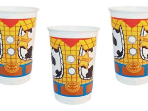 Pack 6 Uds Vaso De Plásticos Con Diseño Toy Story