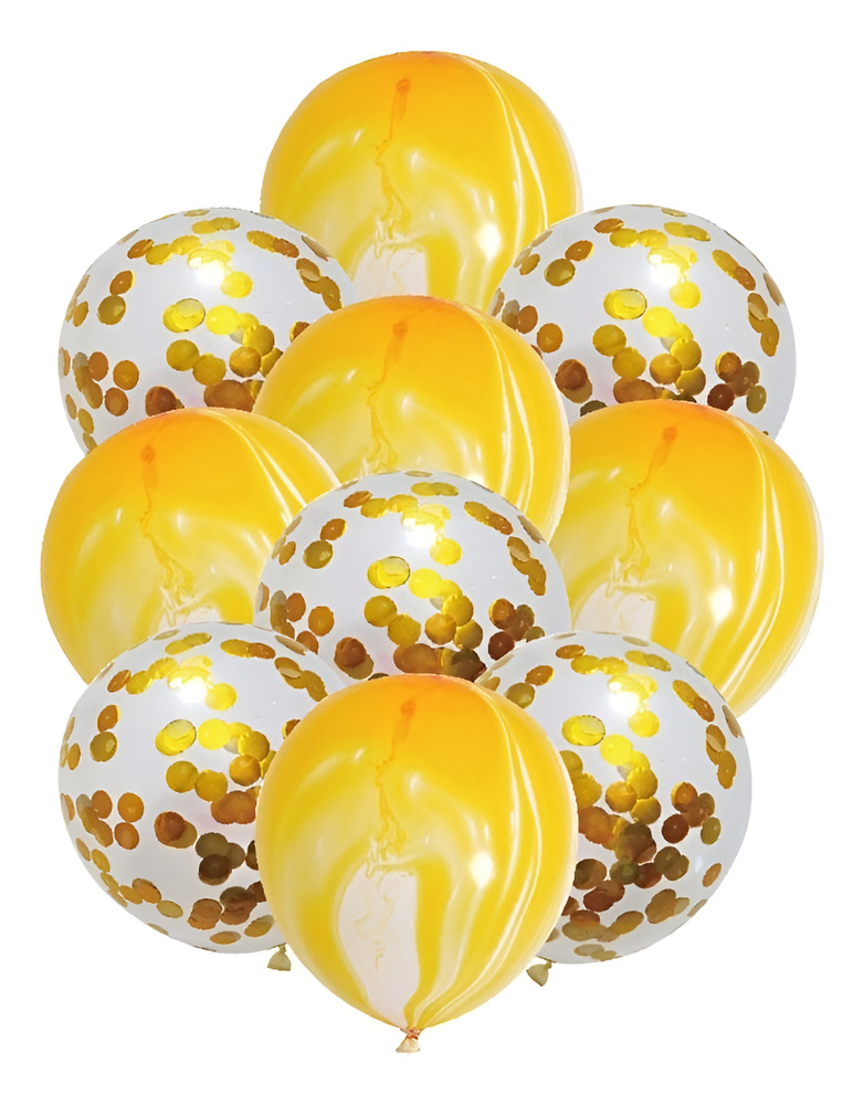 Pack 10 Uds Globos Látex Diseño Agata + Confeti - Imagen 9