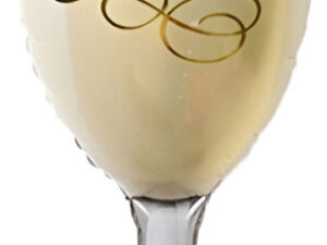 Globo Metálico Para Decoración Diseño Copa Champagne