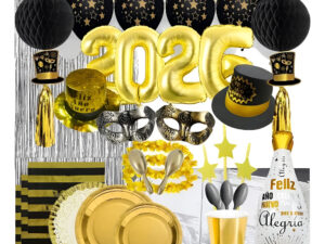 Set Decoración Fiesta + Globos - Motivo Fin De Año