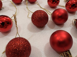 Adorno Arbol De Navidad 3cm Pack 12 Unidades