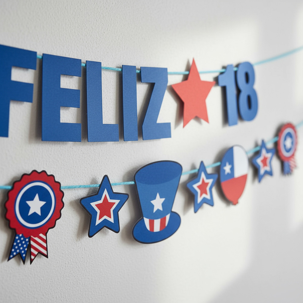 Guirnalda Para Decoración Motivo Fiestas Patrias - Imagen 5