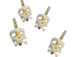 Pack 4 Uds Anillos De Calavera / Fluor / Diseño Halloween