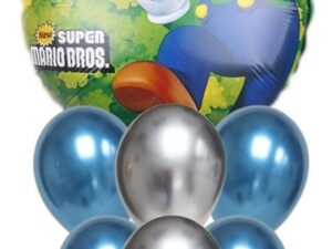 Set De Globos Decoración 7 Uds Personajes Mario Bros