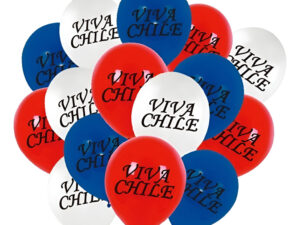 Set Globos Decoración 25 Uds Globos Látex Diseño Viva Chile