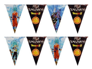Guirnalda Decoración Fiesta Triángulos / Motivo Dragon Ball