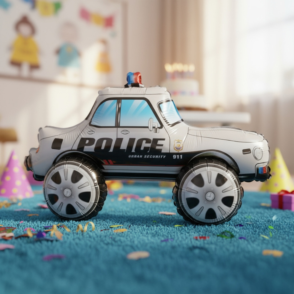 Globo Metálico 3d Figura Automóvil - Imagen 8