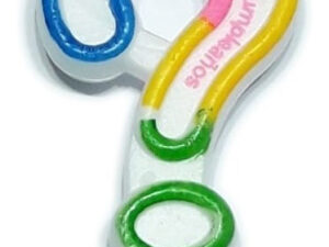 Vela Para Decoración De Torta Signo De Interrogación Colores