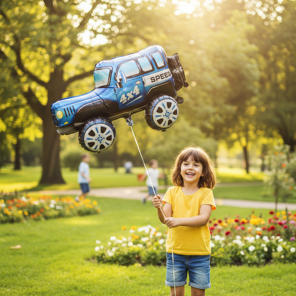 Globo Metálico 3d Figura Automóvil - Imagen 5