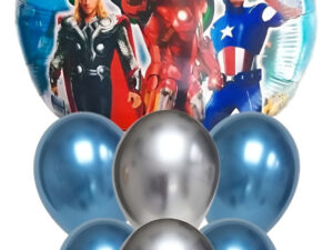 Set De Globos Decoración 7 Uds Superhéroe Marvel / Avengers