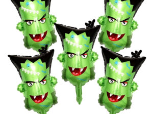 Pack 5 Uds Globo Metálico Para Halloween / Monstruo Verde