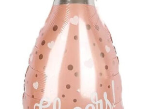 Globo Metálico Para Decoración Botella Champagne