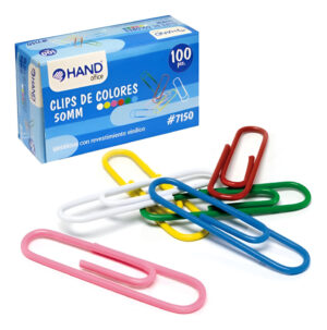 Clips Metalicos 100u De Colores 50mm