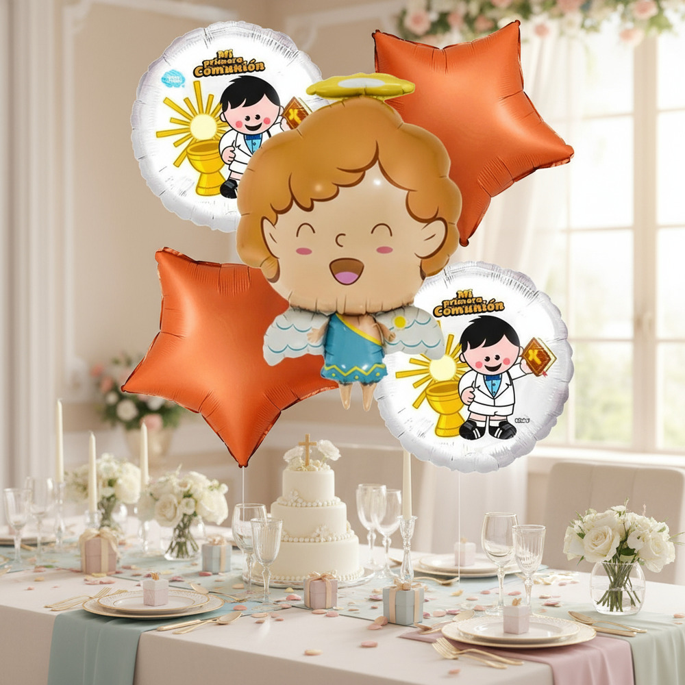 Set De Globos Decoración 5 Uds Mi Primera Comunión - Imagen 6