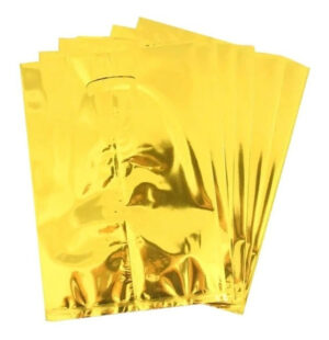 Bolsas Para Dulces Diseño Unicolor Metalizado