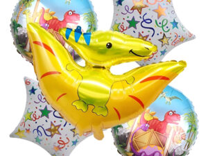Set De Globos Decoración 5 Uds Dinosaurio Animado Bebe