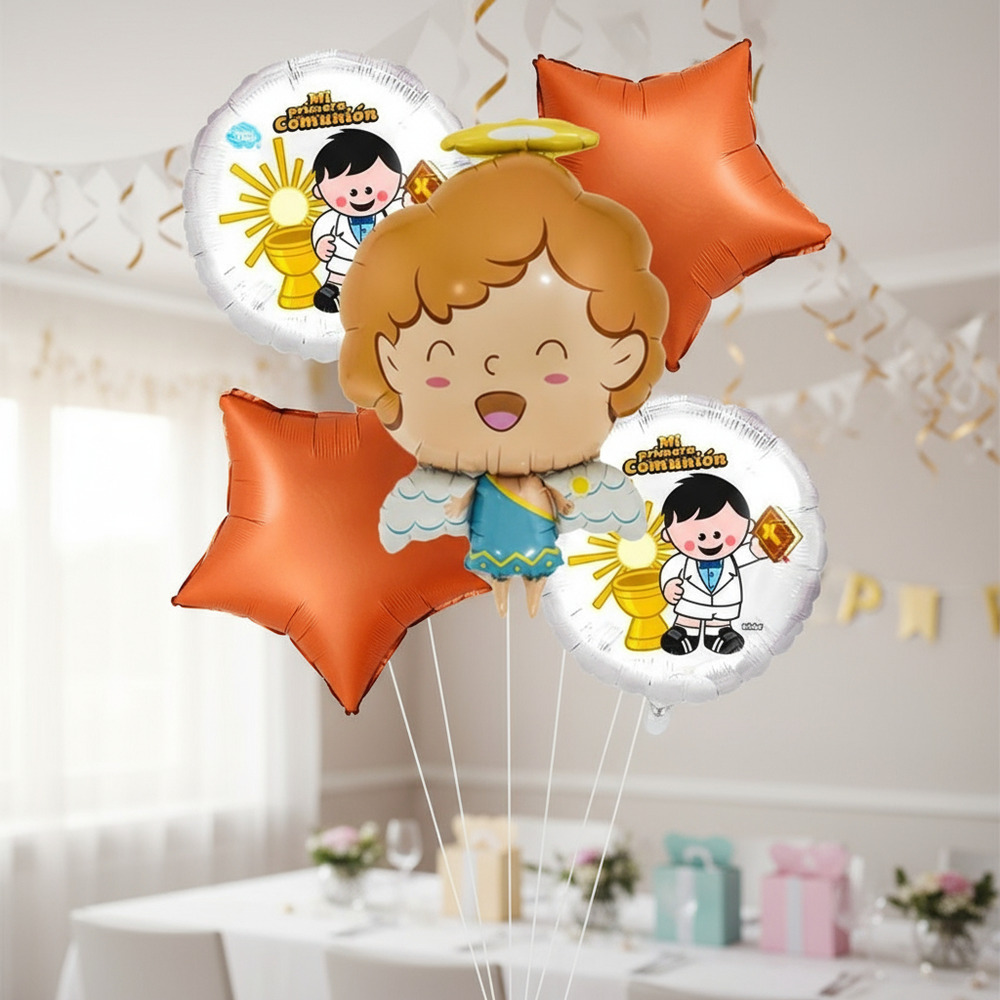 Set De Globos Decoración 5 Uds Mi Primera Comunión - Imagen 5