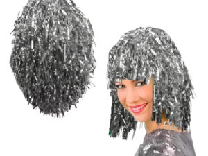 Peluca Papel Metalizado / Cotillón / Fiesta