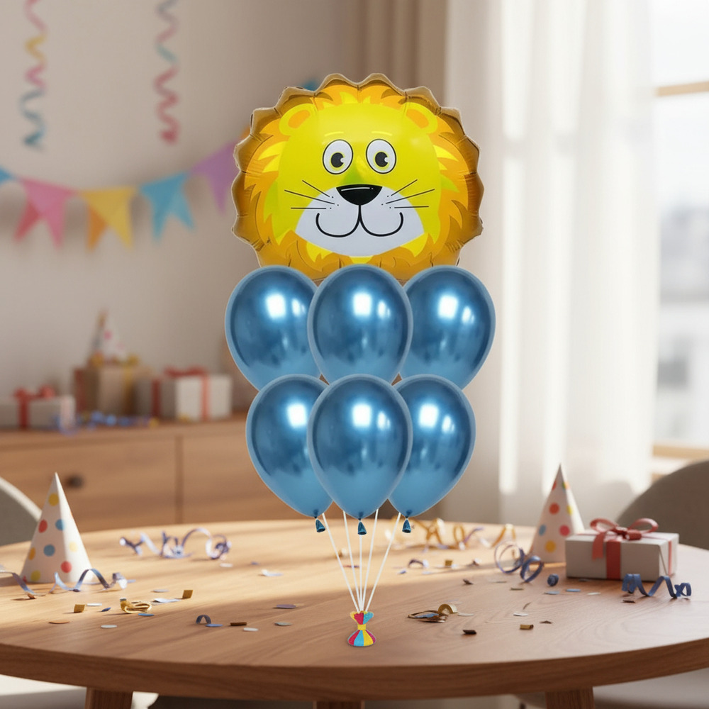 Set De Globos Decoración 7 Uds Personajes Animales - Imagen 9