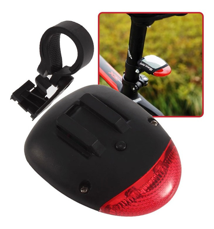 Luz Trasera Para Bicicleta / Luz Roja / Carga Solar - Imagen 2