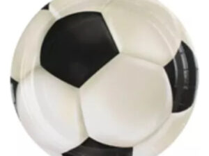 Pack 6 Uds Plato Pequeño Cartón / Diseño Futbol
