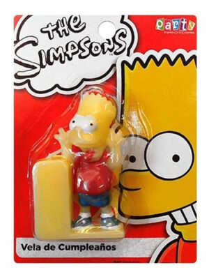 Vela Para Decoración De Torta Con Motivo The Simpsons 3 D