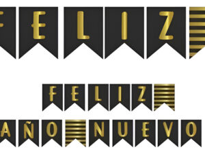 Guirnalda Para Decoración Con Frase Feliz Año Nuevo