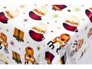 Mantel Plástico Para Decoración Rectangular Motivo Navidad