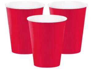 Pack 10 Uds Vaso De Cartón Con Diseño Unicolor