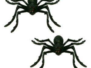 Pack 2 Uds Arañas Plasticas Decoración Halloween