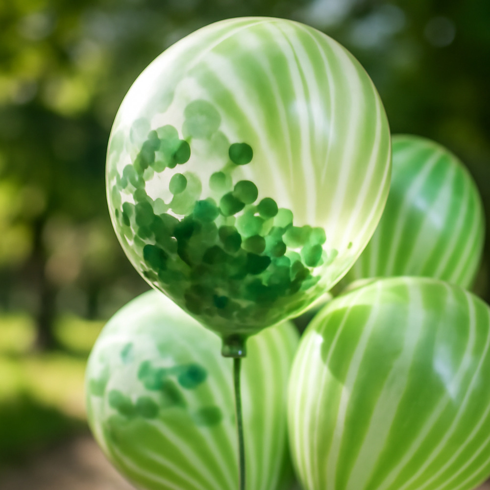 Pack 10 Uds Globos Látex Diseño Agata + Confeti - Imagen 3