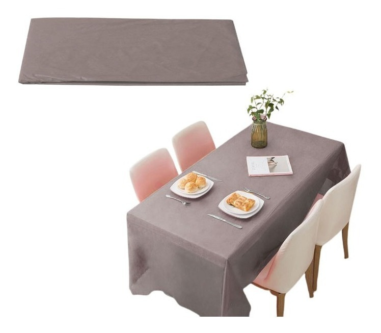 Mantel Plástico Para Decoración De Mesa Rectangular Unicolor - Imagen 12