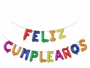 Set De Globos Decoración 15 Uds (feliz Cumpleaños) Color Tonos Pasteles