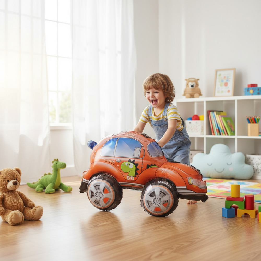 Globo Metálico 3d Figura Automóvil - Imagen 10