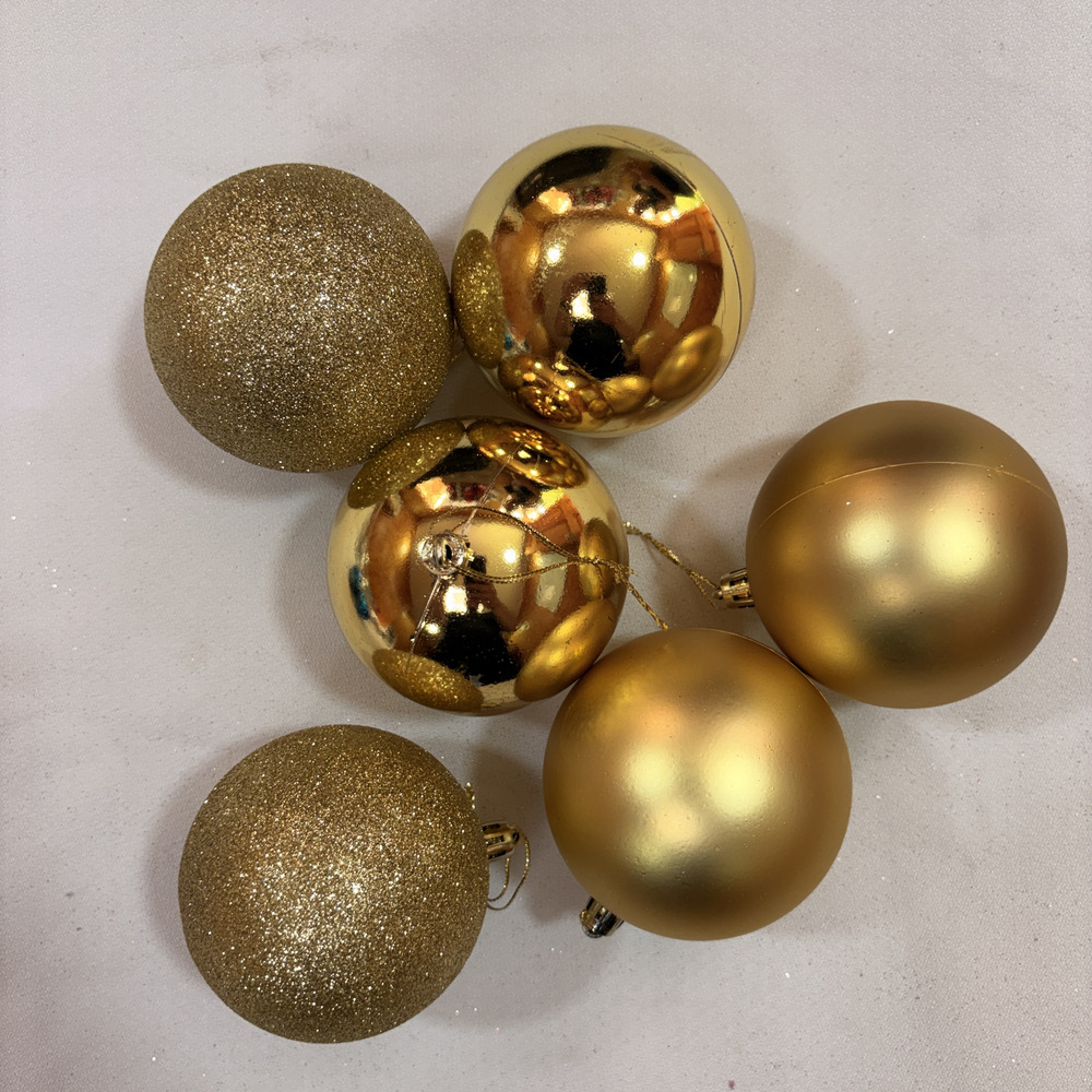 Adorno Arbol De Navidad Esferas Diseños 8cm Pack 6 Unidades - Imagen 4