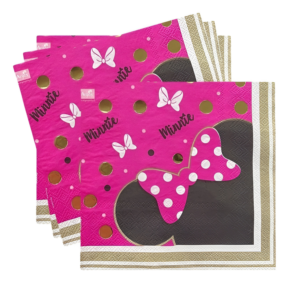 Servilletas De Papel Para Decoración Motivo ( Minnie Mouse )