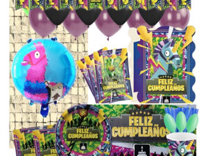 Set De Cumpleaños + Globos + Piñata Motivo Game (6 Pers)