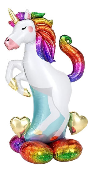 Globo Metálico / Figura Silueta Unicornio / Globo Grande