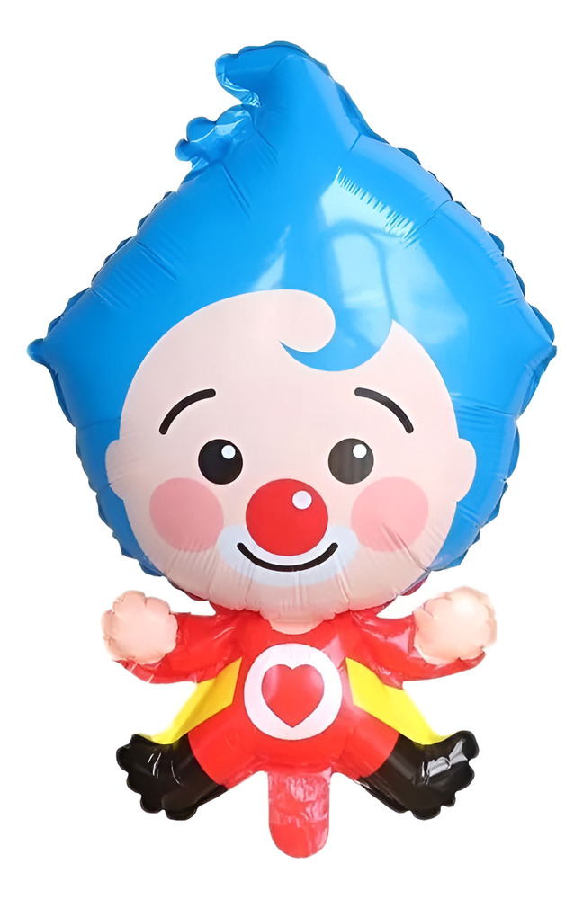 Globo Metálico Silueta Payaso Plim Plim