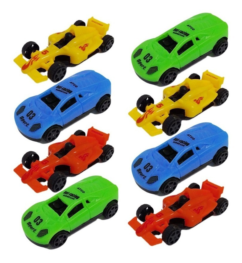 Estuche Con Mini Juguetes Figuras ( Autos ) Cotillón - Imagen 2