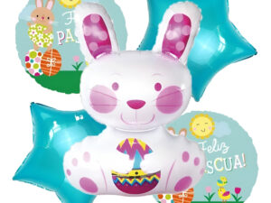 Set De Globos Decoración 5 Uds Motivo Conejo De Pascua