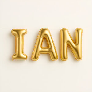 Globos De Letras Metalizados, Nombres De 3 Letras
