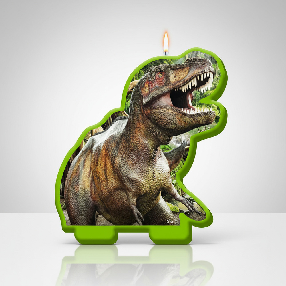 Vela 2d Dinosaurio Para Cumpleaños - Imagen 3