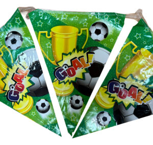 Guirnalda Feliz Cumpleaños Futbol Banderin Triangular
