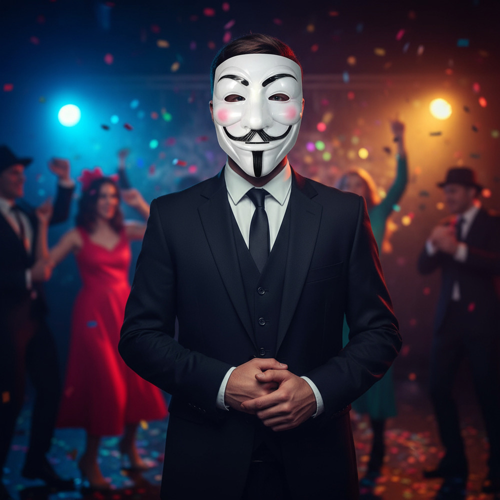 Mascaras Para Tu Disfraz Anonymus - Imagen 6