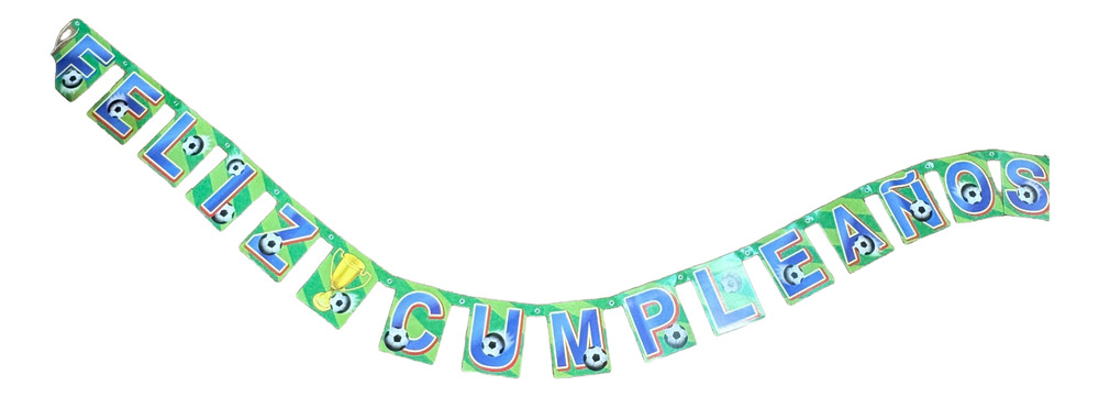 Guirnalda Feliz Cumpleaños Futbol