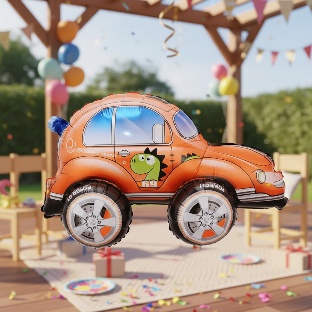 Globo Metálico 3d Figura Automóvil - Imagen 12