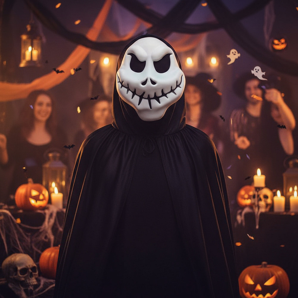 Mascaras Para Tu Disfraz De Halloween / Diseño Esqueleto - Imagen 3