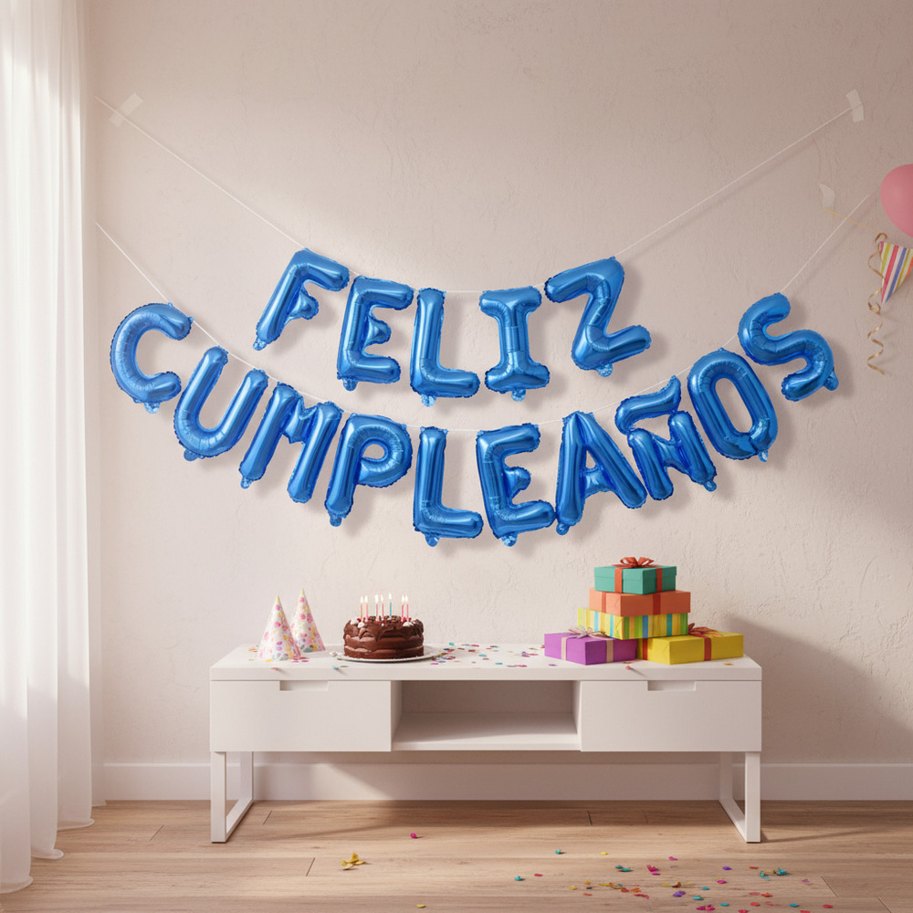 Set De Globos Decoración 15 Uds (feliz Cumpleaños) - Imagen 6
